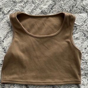 Tank top Light tan brown color size small from Shein